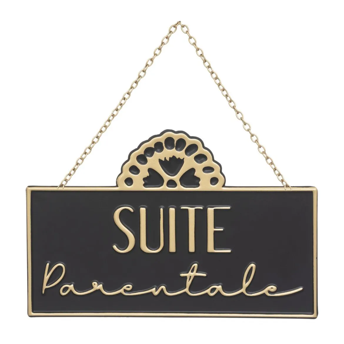 PLAQUE PORTE METAL NIGHT 20X13CM