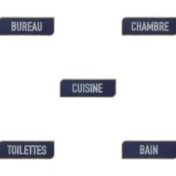 PLAQUE PORTE OLME D.24X8CM