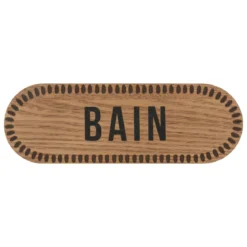 PLAQUE PORTE SANTIAGO D.22X7CM