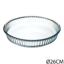 PLAT A TARTE VERRE D.26CM