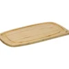 PLAT CAKE VERRE COUVERCLE BAMBOU 27X14CM