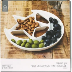 PLAT DE PRESENTATION NUIT ETOILEE D25.5CM