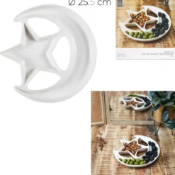 PLAT DE PRESENTATION NUIT ETOILEE D25.5CM