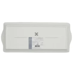 PLAT DE SERVICE PORCELAINE LISERE DORE 34X14CM