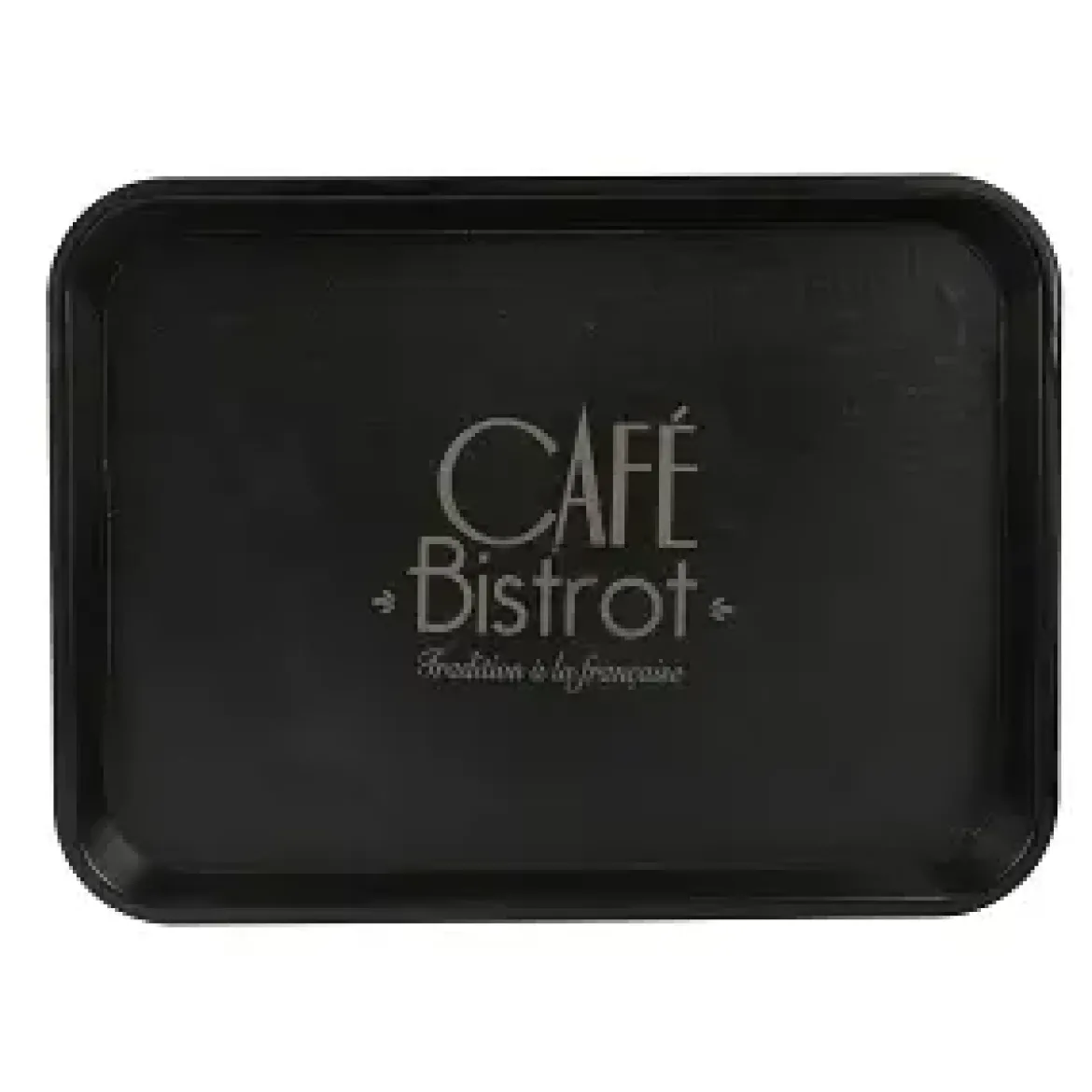 PLATEAU ANTIGLISSE L 46 CM L 36 CM DECOR BISTROT