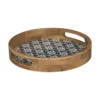 PLATEAU BOIS ALICANTE MULTICOLORE D.34.5X6CM