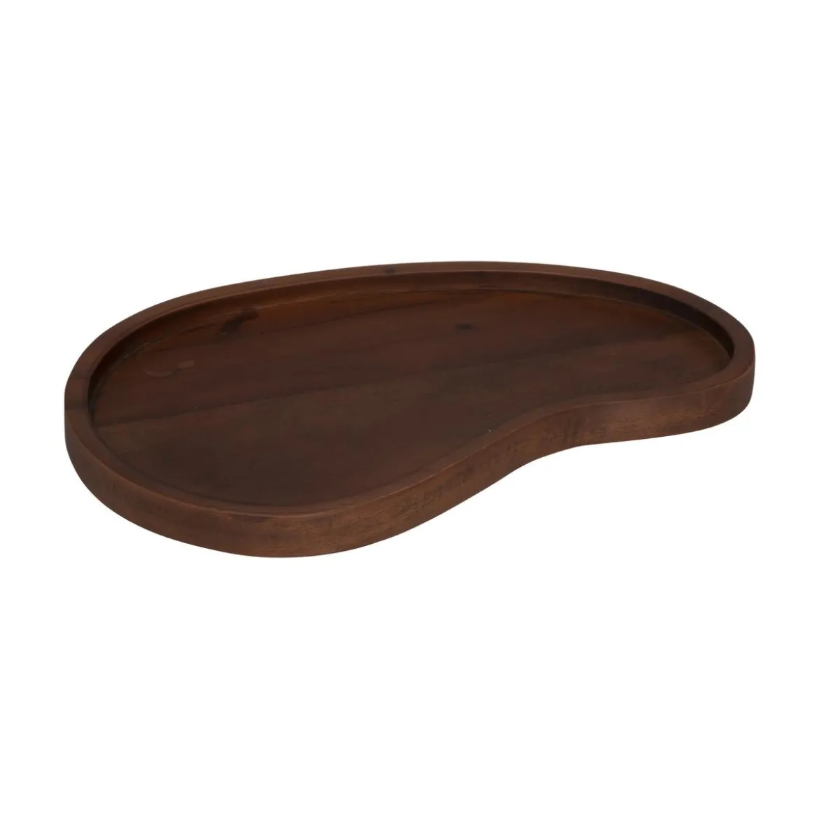 PLATEAU BOIS ORIGINES MARRON D.42X29.8CM