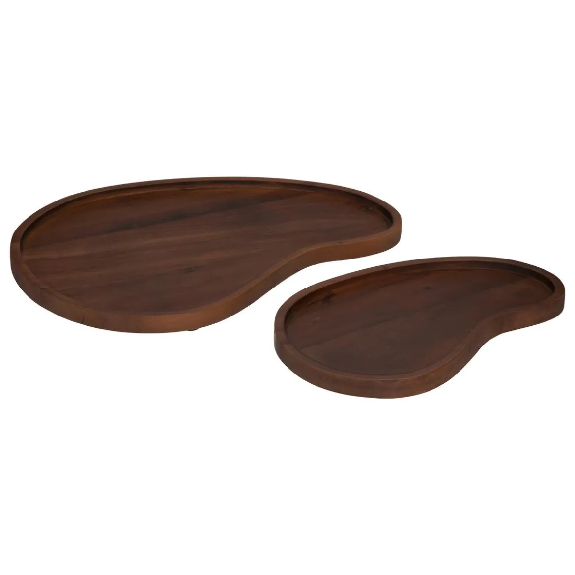 PLATEAU BOIS ORIGINES MARRON D.31X19.4CM