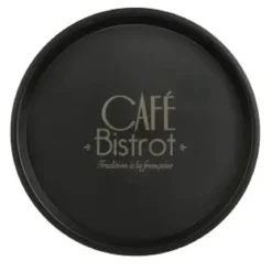 PLATEAU DIAM 35 CM DECOR BISTROT ANTIGLISSE