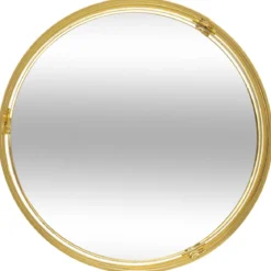 PLATEAU DORE MIROIR FEEL D.30X3.5CM