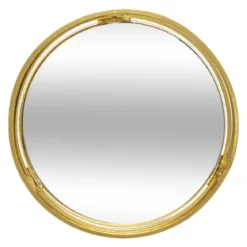 PLATEAU DORE MIROIR FEEL D.30X3.5CM