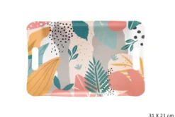 PLATEAU MELAMINE ABSTRAIT 31X21CM