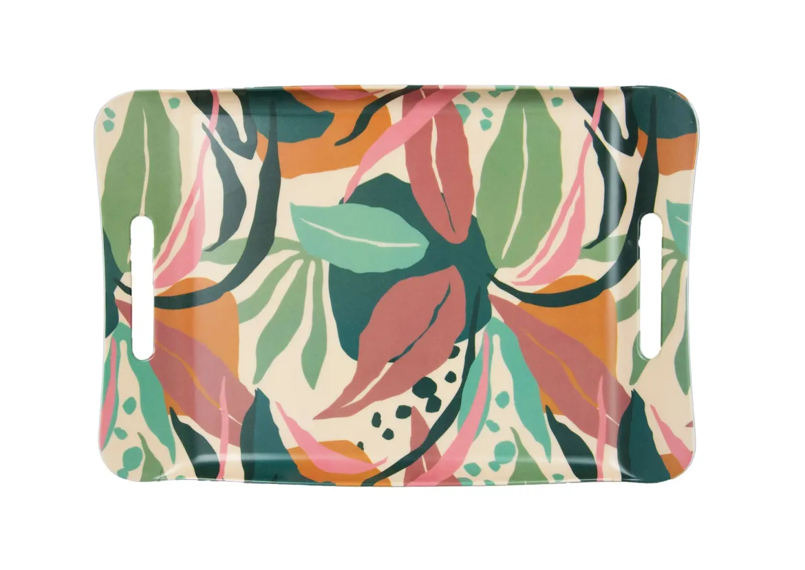 PLATEAU MELAMINE ABSTRAIT 41X28CM