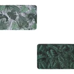 PLATEAU MELAMINE DECOR JUNGLE VEGETAL 45X30CM