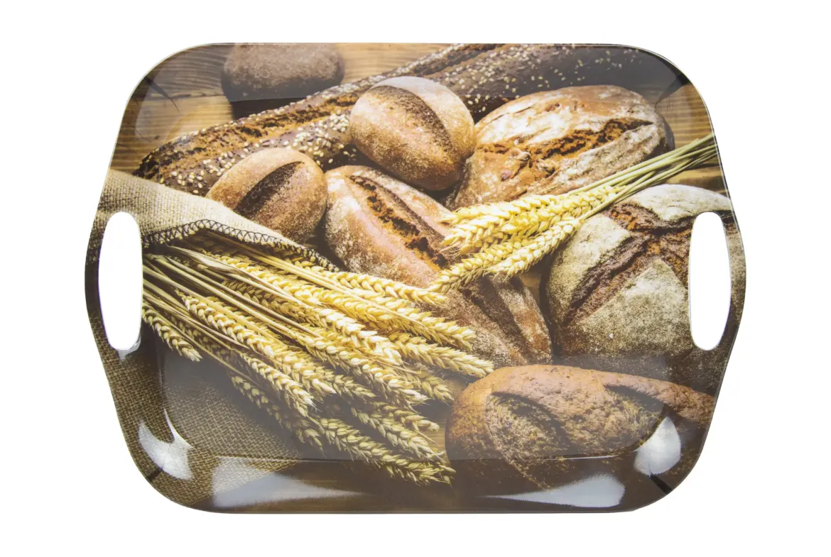 PLATEAU MELAMINE PAIN 36X26CM