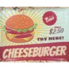 PLATEAU MELAMINE VINTAGE BURGER 41X28CM