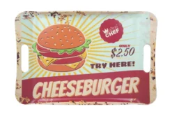 PLATEAU MELAMINE VINTAGE BURGER 41X28CM