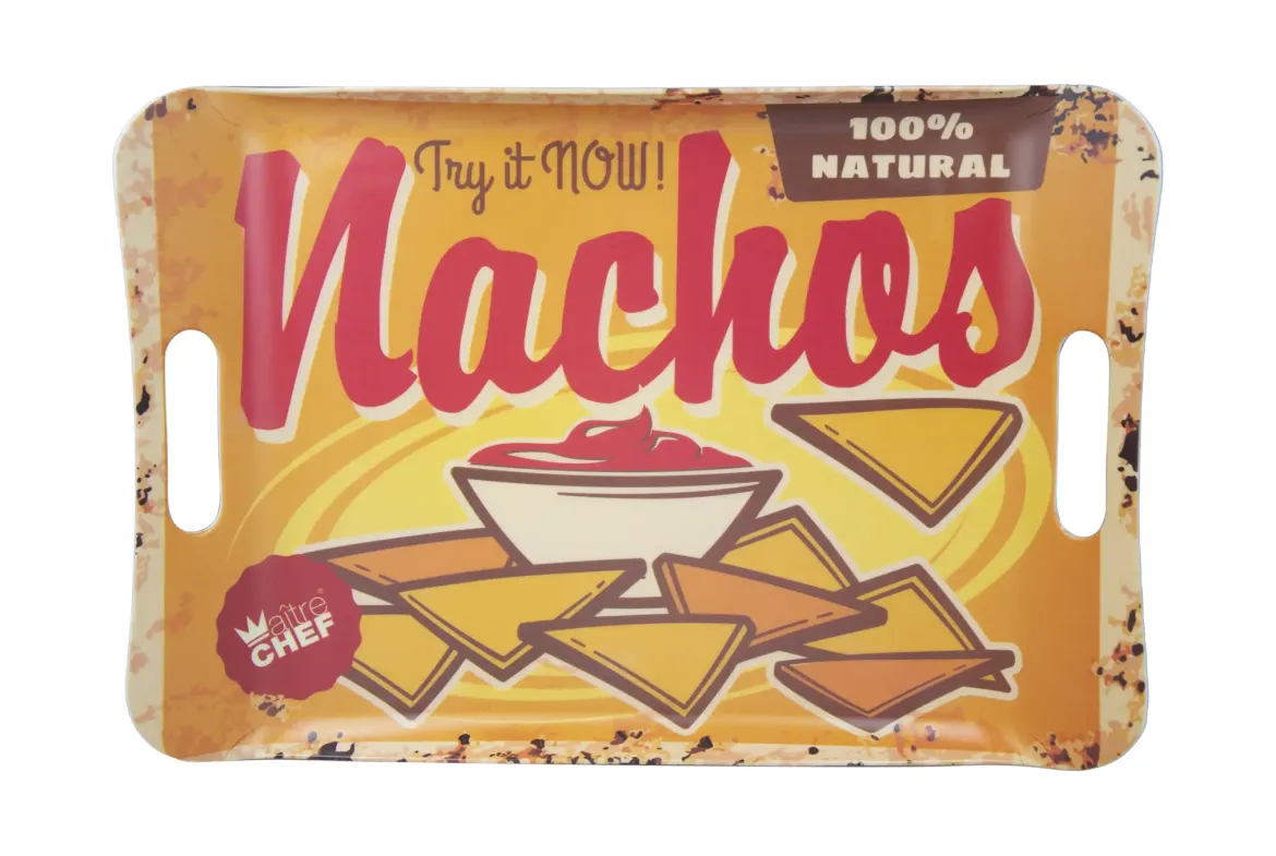 PLATEAU MELAMINE VINTAGE NACHOS 41X28CM