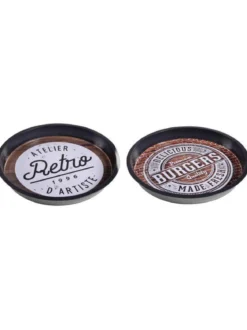 PLATEAU METAL VINTAGE BRASSERIE