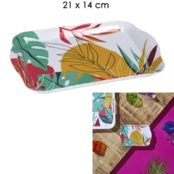 PLATEAU PARADIS EXOTIQUE 21X14CM