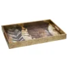 PLATEAU RECTANGLE CALVI DECOR FEUILLE D.44.7X31.6CM