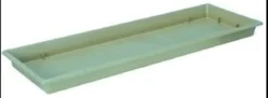 PLATEAU RECTANGULAIRE GRANDE L.84CM VERT ARGILE
