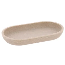 PLATEAU STRIE POLYRESINE BEIGE