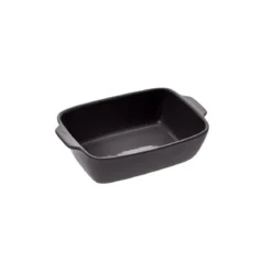PLAT RECTANGLE CERAMIQUE 25X16CM GRIS
