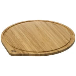 PLAT TARTE VERRE COUVERCLE BAMBOU 27CM