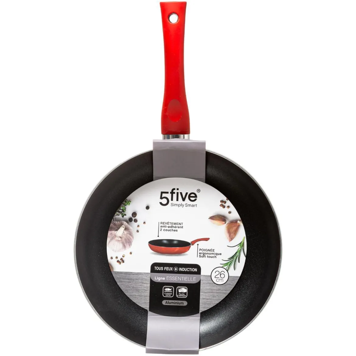 POELE 26CM ALUMINIUM INDUCTION ESSENTIELLE