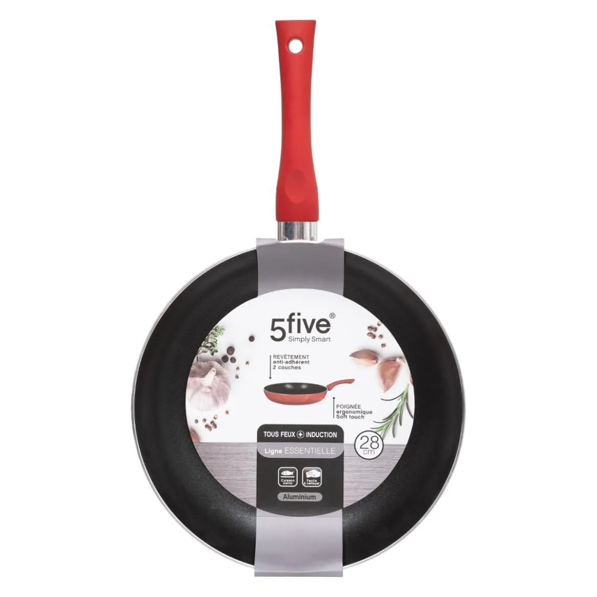 POELE 28CM ALUMINIUM INDUCTION ESSENTIELLE