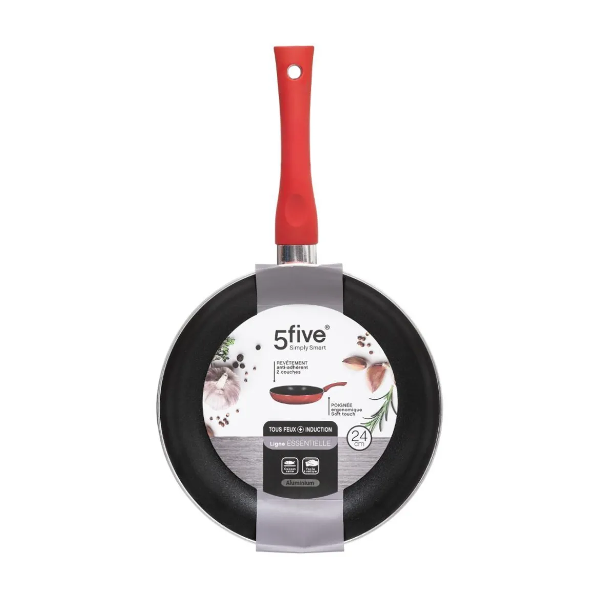 POELE 24CM ALUMINIUM INDUCTION ESSENTIELLE