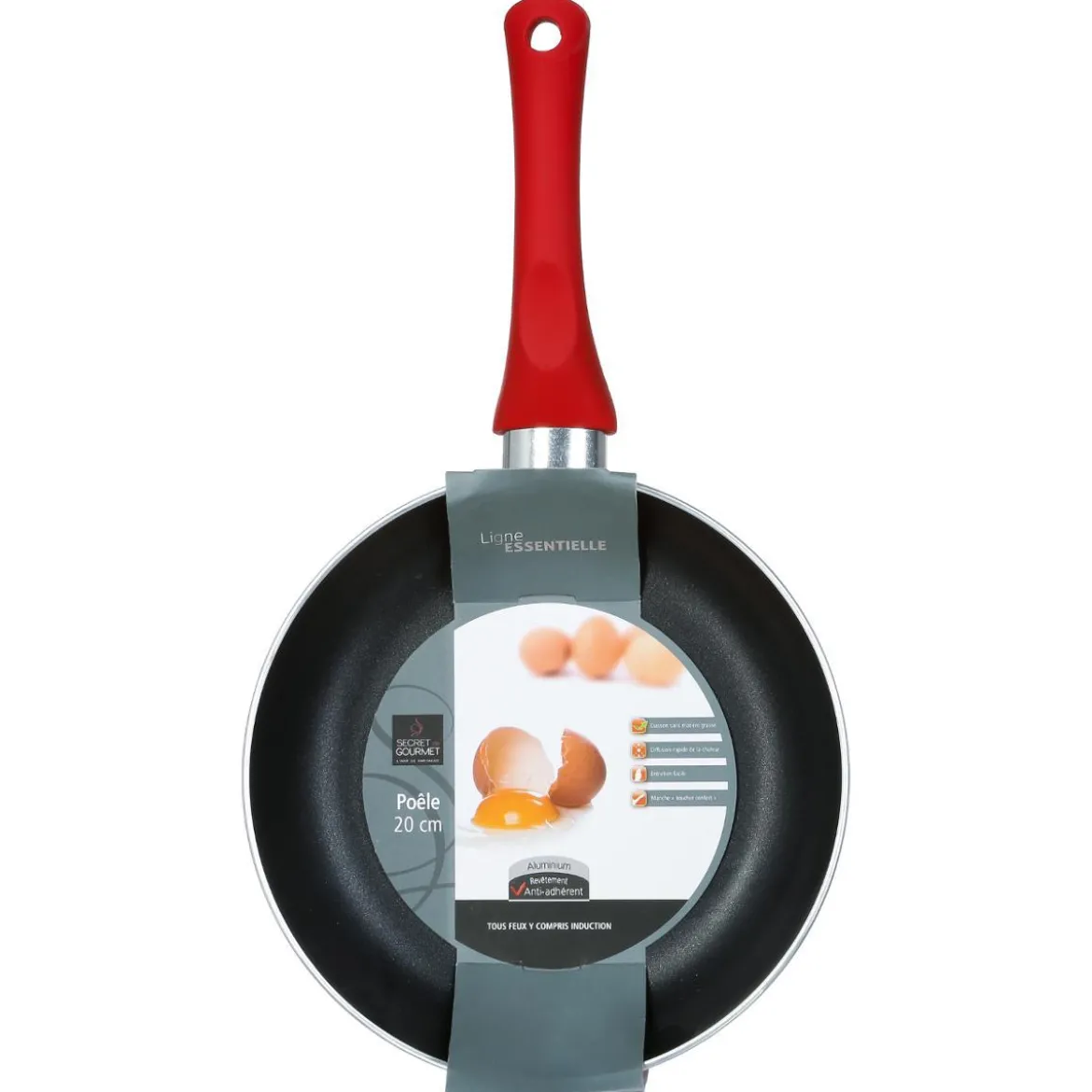 POELE 20CM ALUMINIUM INDUCTION ESSENTIELLE