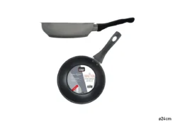 POELE INOX INDUCTION REFLET ANTI ADHESIVE 24CM