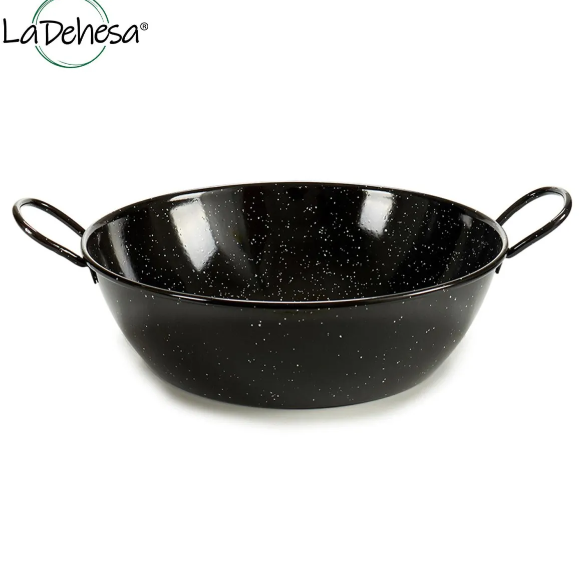 POELE PROFONDE EMAILLE AVEC ANSES 32 CM