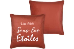 POEME COUSSIN 50X50CM ORANGE