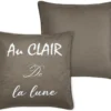POEME COUSSIN 50X50CM TAUPE