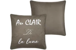 POEME COUSSIN 50X50CM TAUPE