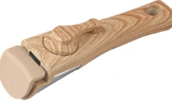 POIGNEE AMOVIBLE MACHOIRE SILICONE EFFET BOIS 18CM