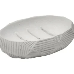 PORTE SAVON CIMENT AVEC RAINURES GRIS