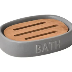 PORTE SAVON DOLOMITE BATH GRIS BAMBOU