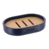 PORTE SAVON POLYRESINE BLEU MARINE