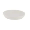 PORTE SAVON POLYRESINE ROND EFFET PIERRE BLANC