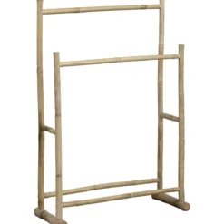 PORTE SERVIETTES EN CANNE DE BAMBOU 2 BARRES A MONTER