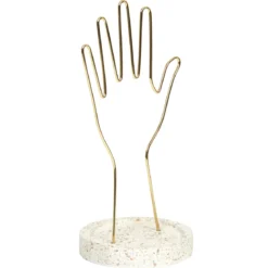PORTE BIJOUX MAIN METAL SUPPORT TERRAZZO