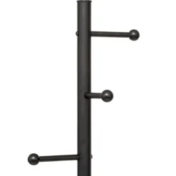 PORTE MANTEAUX BLACKMARBLE ET 6 TIGES METAL NOIR