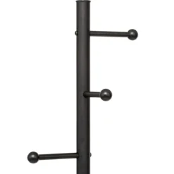 PORTE MANTEAUX BLACKMARBLE ET 6 TIGES METAL NOIR