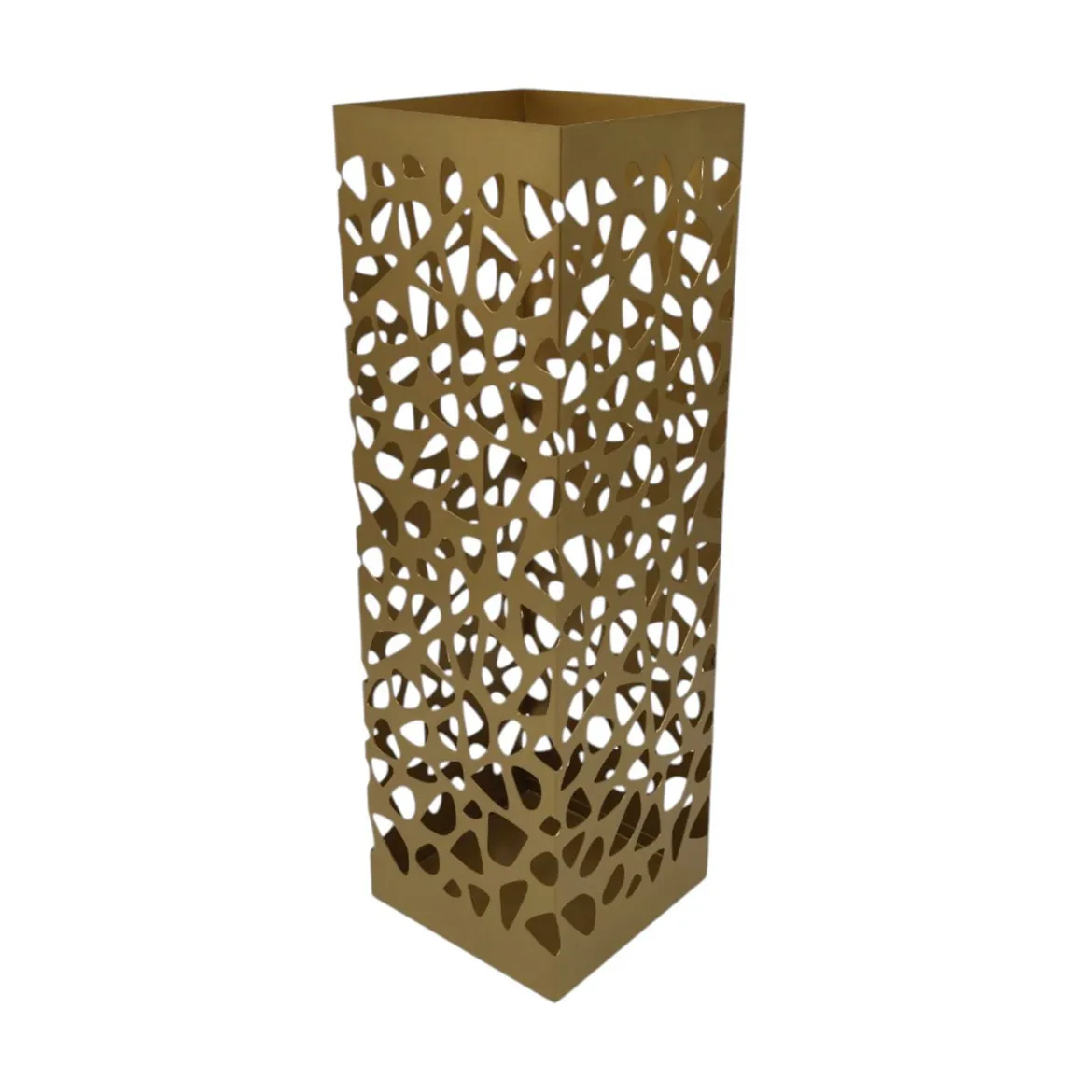PORTE PARAPLUIE METAL AJOURE DORE 49CM
