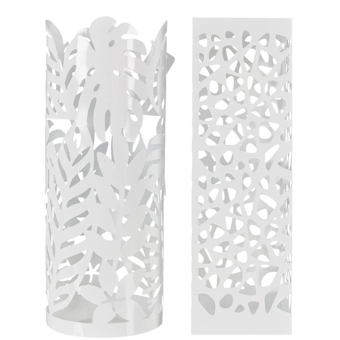 PORTE PARAPLUIES METAL BLANC H.49CM