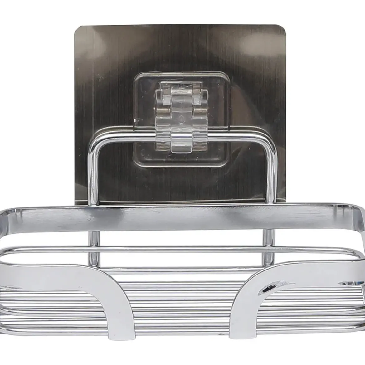 PORTE SAVON ACIER INOXYDABLE SUR CARTE ADHESIVE 3M CHROME